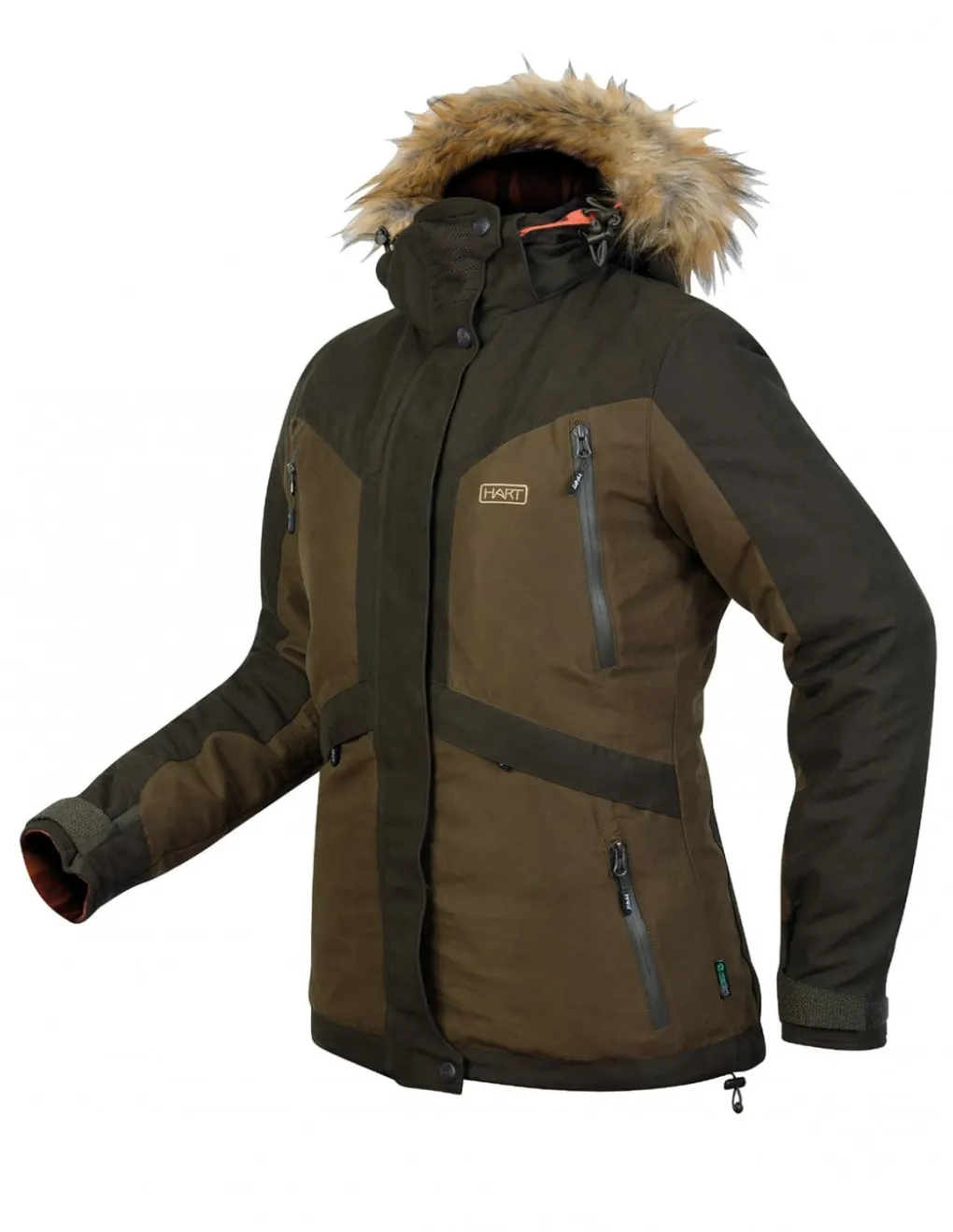 Vestes-HART OUTDOOR Hart Altai-J2D Veste Femme Brown/Camo Blaze Rever