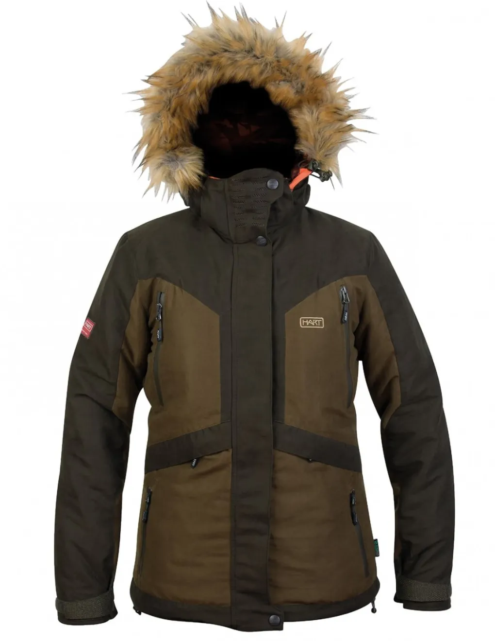 Vestes-HART OUTDOOR Hart Altai-J2D Veste Femme Brown/Camo Blaze Rever