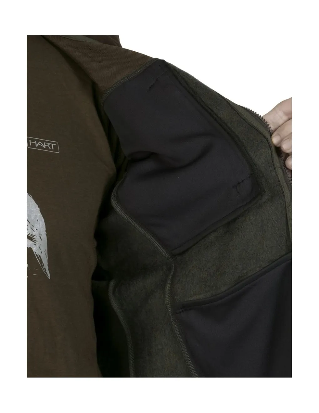 Vestes-HART OUTDOOR Hart Bannalp-Fz Veste Polaire Verde Mezcla