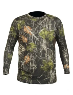 Chemises Et T-Shirts-HART OUTDOOR Hart Crew-L T-Shirt Camo Forest