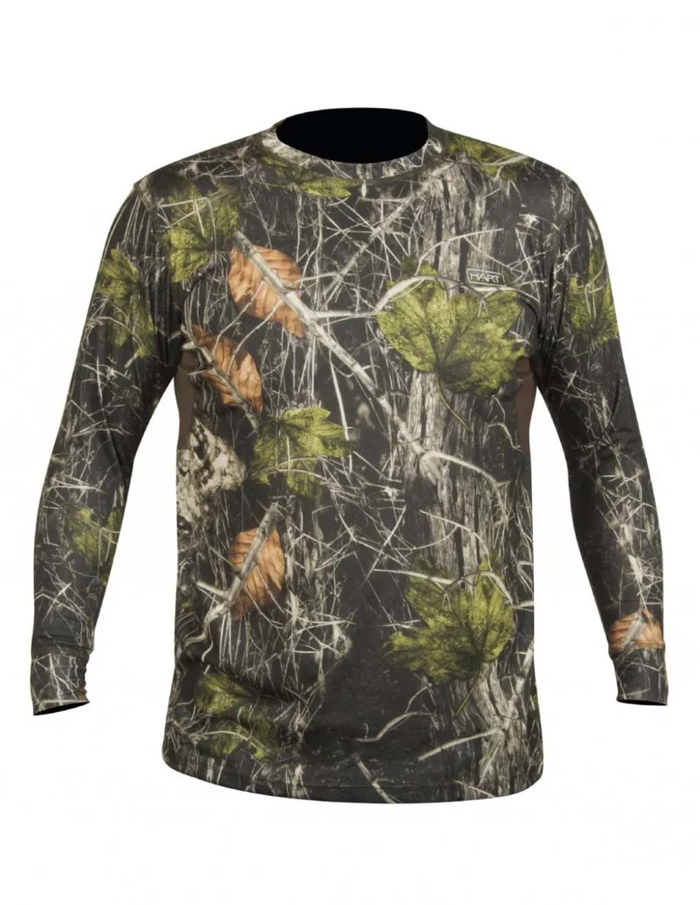 Chemises Et T-Shirts-HART OUTDOOR Hart Crew-L T-Shirt Camo Forest