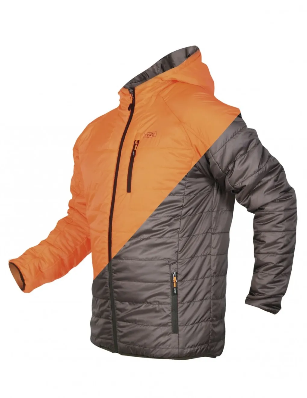 Vestes-HART OUTDOOR Hart Kurgan-P2D Veste Blaze/Brown Rever