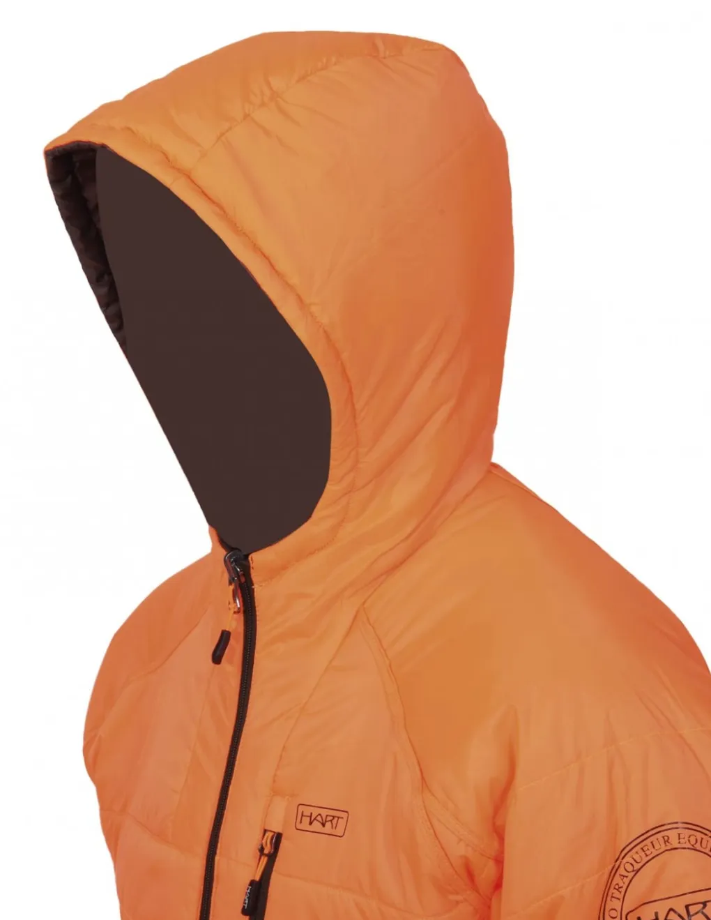 Vestes-HART OUTDOOR Hart Kurgan-P2D Veste Blaze/Brown Rever